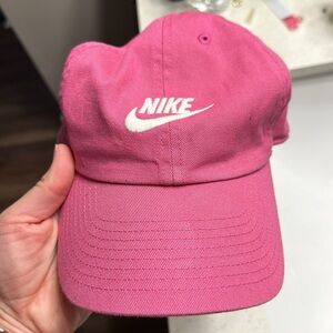 Hot pink Nike hat